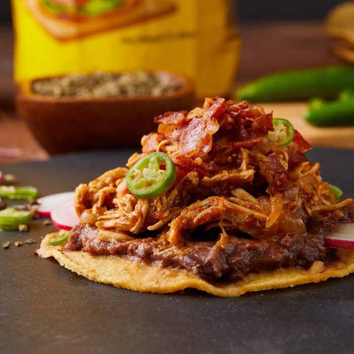 Tostada de Tinga